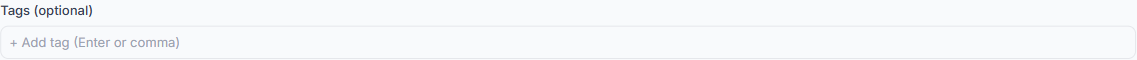 Tags input