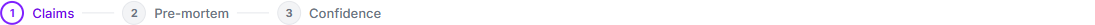 Three-step indicator